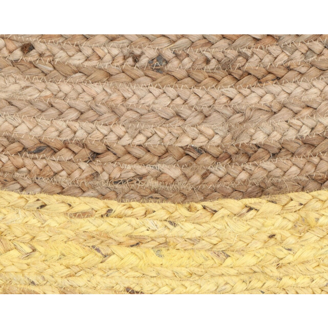 Velaar Vloerkleed jaipur jute rond tapijt 100% jute geel- 150 cm rond 3172154 large