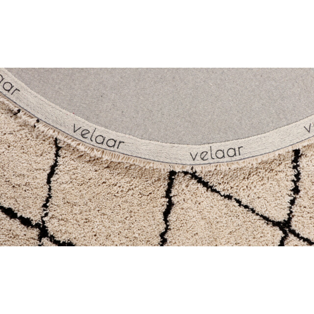 Velaar Vloerkleed berlin hoogpolig rond wit 200 cm rond 3172146 large