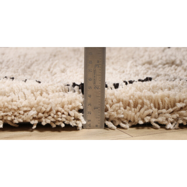 Velaar Vloerkleed berlin hoogpolig rond wit 200 cm rond 3172146 large