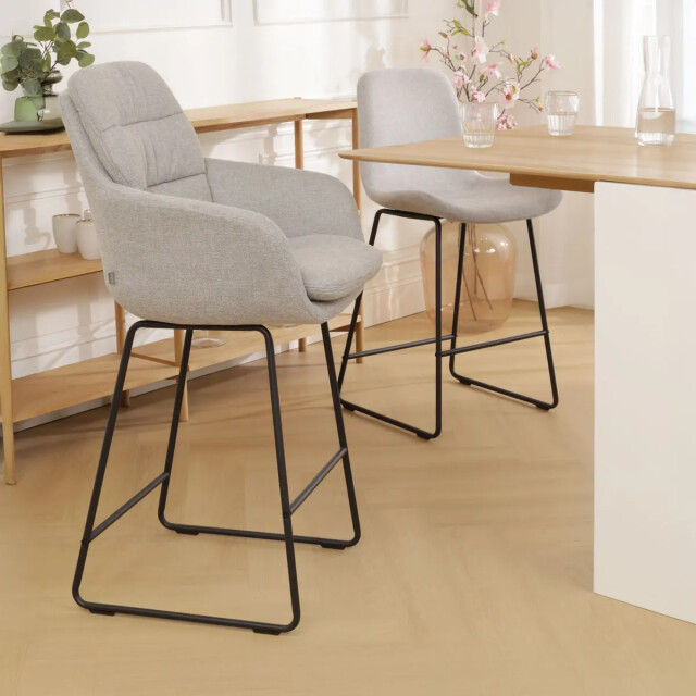 Nolon Nino-mia barkruk zwart onderstel 75 cm 2407138 large