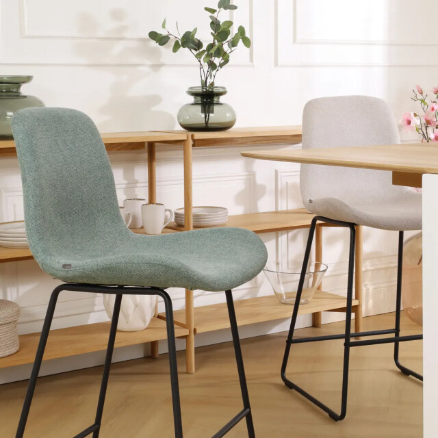 Nolon Nino-fé barkruk zacht zwart onderstel 75 cm 2027484 large