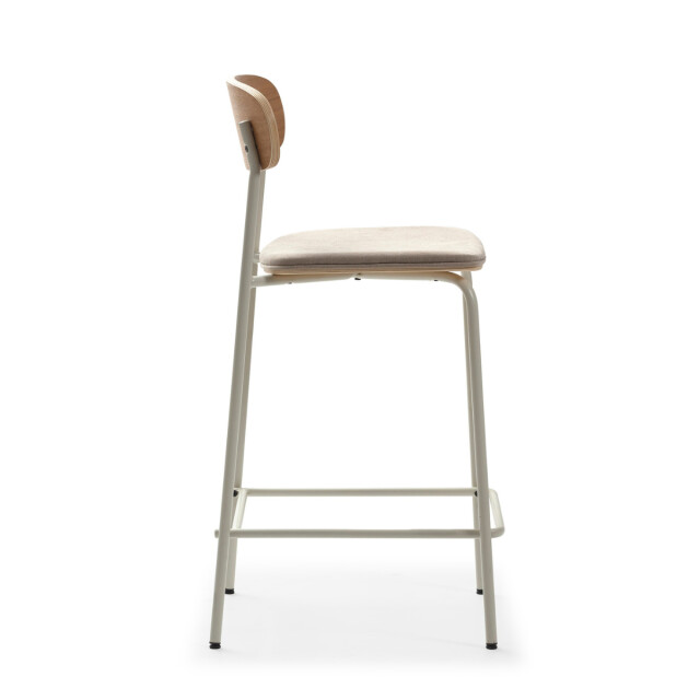 CaliCosy Set van 2 krukken in stof met zwarte metalen poten h66 cm adriana 3079148 large