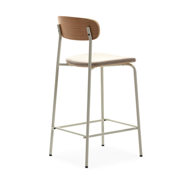 CaliCosy Set van 2 krukken in stof met zwarte metalen poten h66 cm adriana 3079148 large