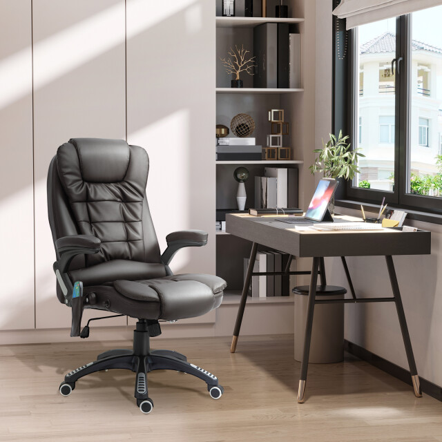 4goodz Luxe massagestoel bruin met warmtefunctie 3172057 large