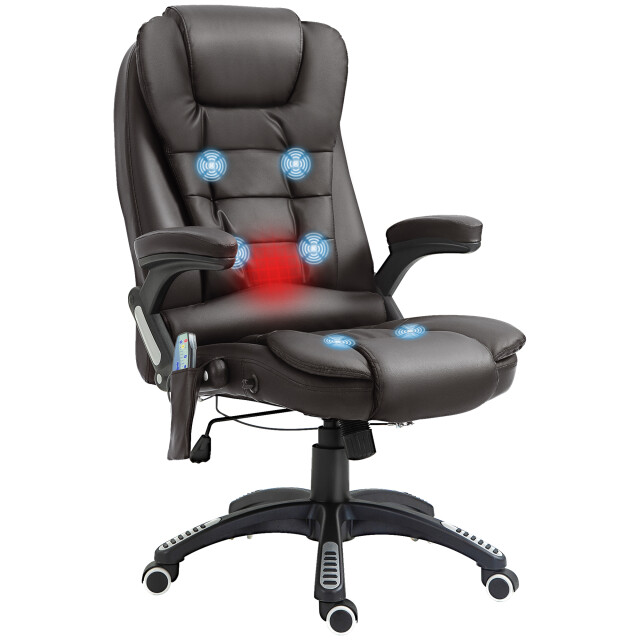 4goodz Luxe massagestoel bruin met warmtefunctie 3172057 large