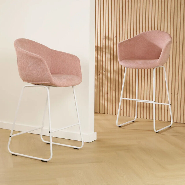 Nolon Nino-otis barkruk zacht wit onderstel 75 cm 2393206 large