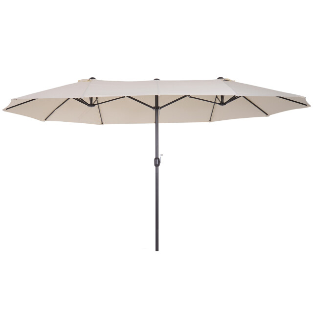 4goodz Outsunny duo-parasol 460x270 cm brede xl parasol creme 3172240 large