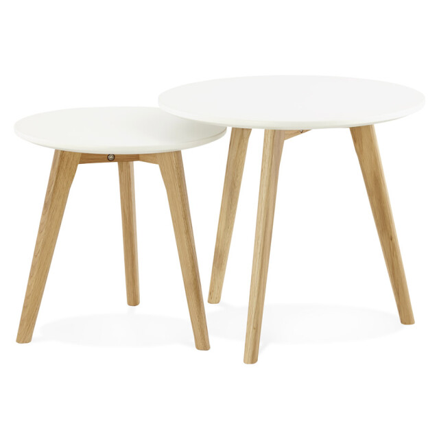 Alterego Ronde bijzettafels gaby 50x50x45 cm 3074859 large