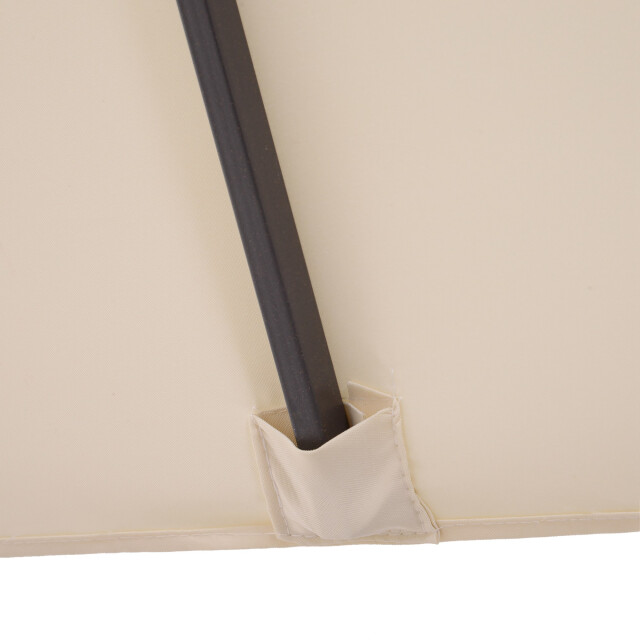 4goodz Outsunny duo-parasol 460x270 cm brede xl parasol creme 3172240 large