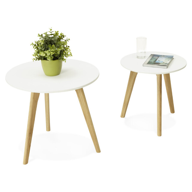 Alterego Ronde bijzettafels gaby 50x50x45 cm 3074859 large