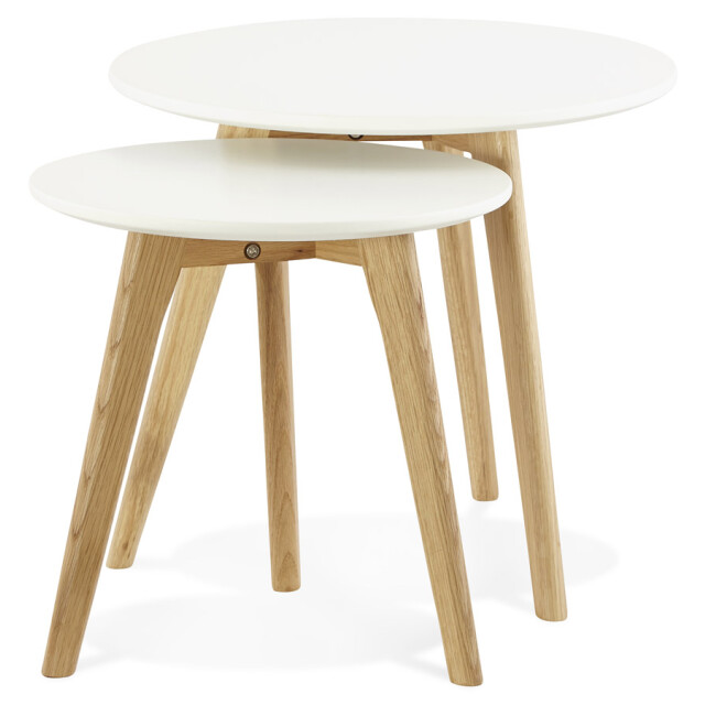 Alterego Ronde bijzettafels gaby 50x50x45 cm 3074859 large