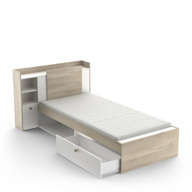 CaliCosy Bed van 90x190/200 cm met 1 lade en 1 vak l124,5 cm 2937230 large