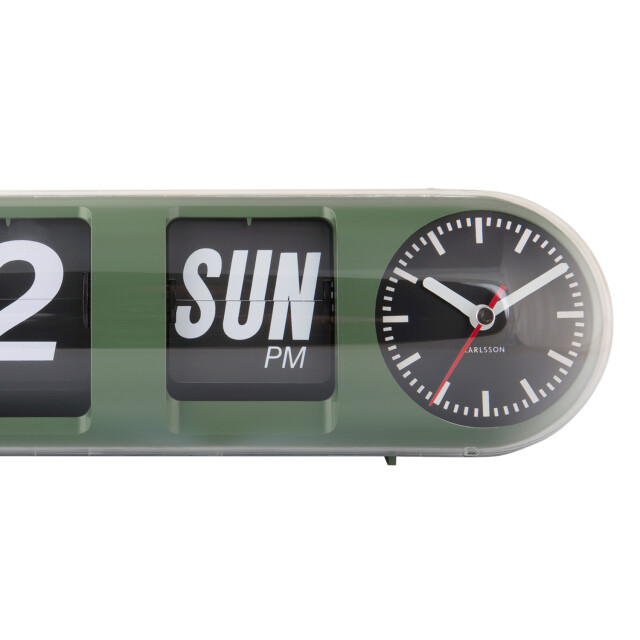Karlsson wandklok tube flip jungle 3062058 large