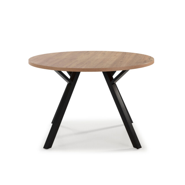 CaliCosy Ronde tafel met zwarte metalen poten l120 cm beni 3078861 large
