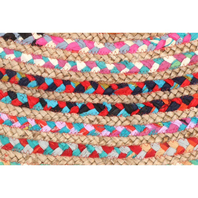 Velaar Vloerkleed jaipur multi jute rond tapijt jute & katoen beige- 3172157 large