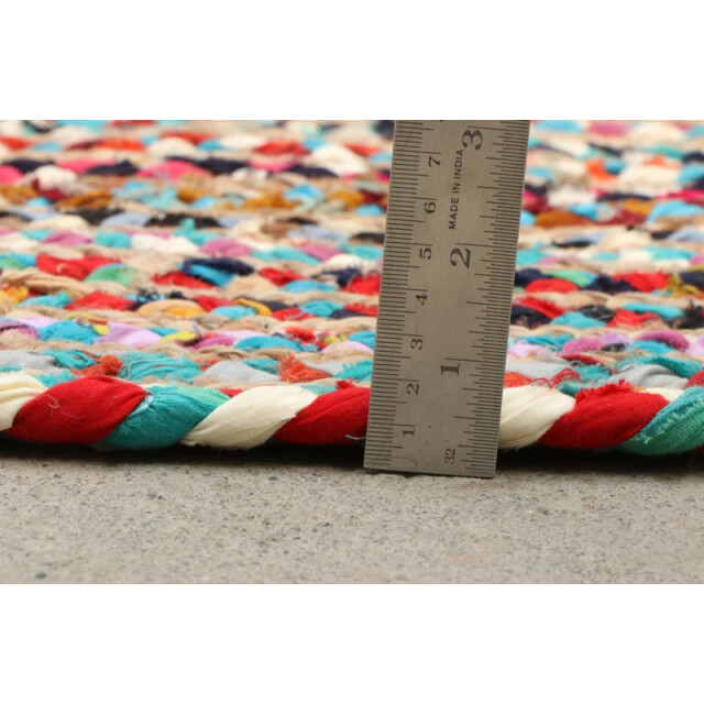 Velaar Vloerkleed jaipur multi jute rond tapijt jute & katoen beige- 3172157 large