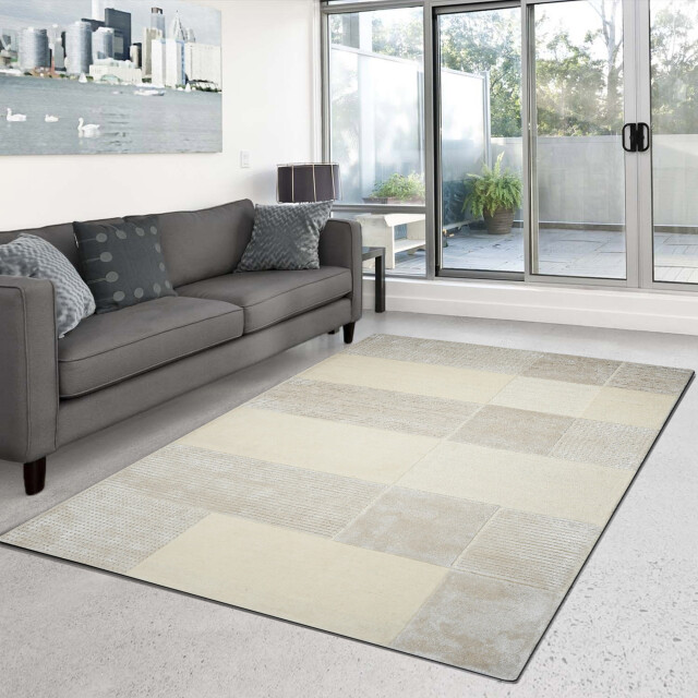 Velaar Vloerkleed scandinavisch atlas – luxe wol / viscose effen tapijt- 3172115 large