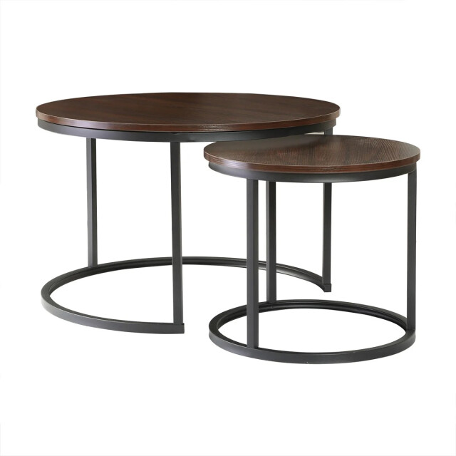 CaliCosy Set van 2 nestende ronde salontafels l70 cm 3083640 large