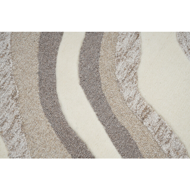 Velaar Vloerkleed abstract abasca – luxe 100% wol laagpolig creme- 160x230 3172116 large