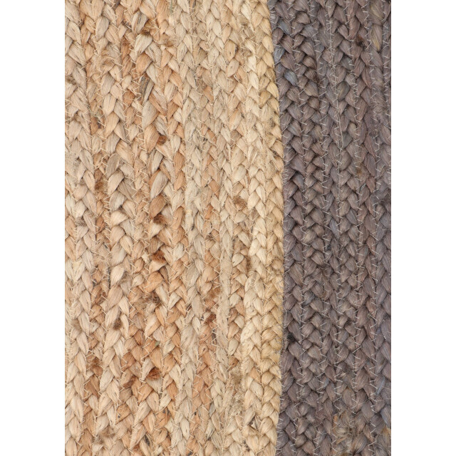 Velaar Vloerkleed jaipur jute rond tapijt 100% jute zwart- 150 cm rond 3172156 large