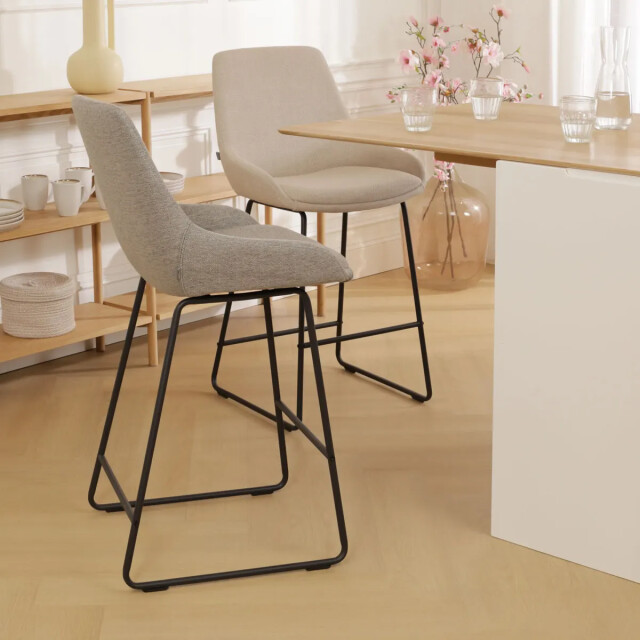 Nolon Nino-isa barkruk warm zwart onderstel 75 cm 2901565 large