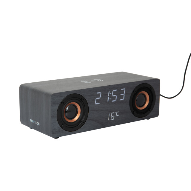Karlsson wekker classic bt speaker radio w. phone charger - 3064849 large