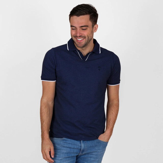 Q1905 Polo shirt stein – donker melange QM2653762-670-1 large