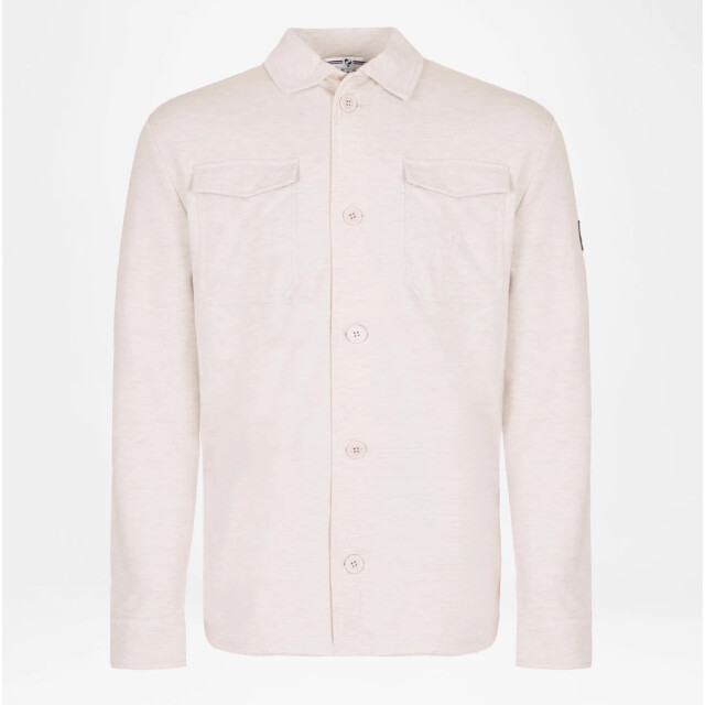 Q1905 Overshirt andel zand melange QM2343054-842-1 large