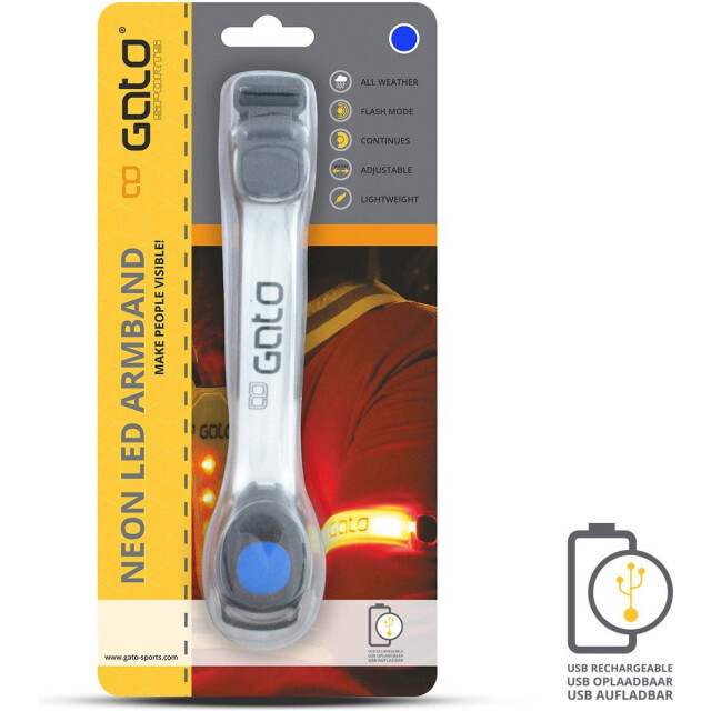 Gato neon led arm light usb reflectiearmband - 069906_200-1SIZE large