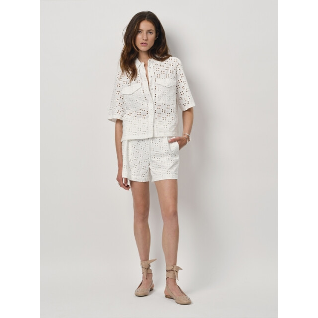 Dante 6 D6 toddy broderie anglaise shirt D6 Toddy Broderie Anglaise Shirt/Optic White 1010 large