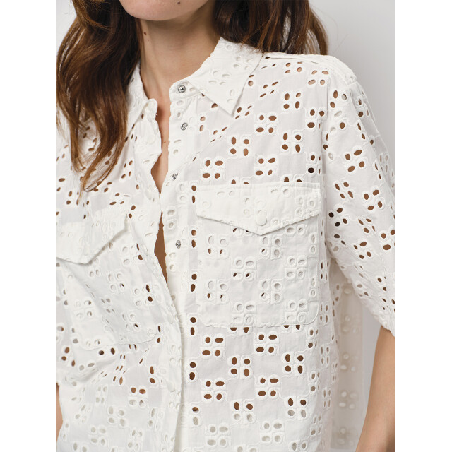 Dante 6 D6 toddy broderie anglaise shirt D6 Toddy Broderie Anglaise Shirt/Optic White 1010 large