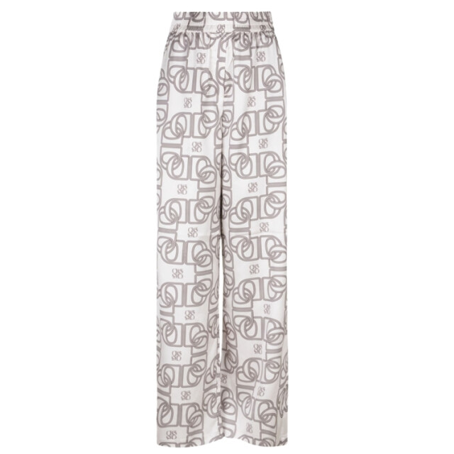 Dante 6 D6 teo logo printed wide leg pants D6 Teo Logo Printed Wide Leg Pants/Butter Cream 1175 large