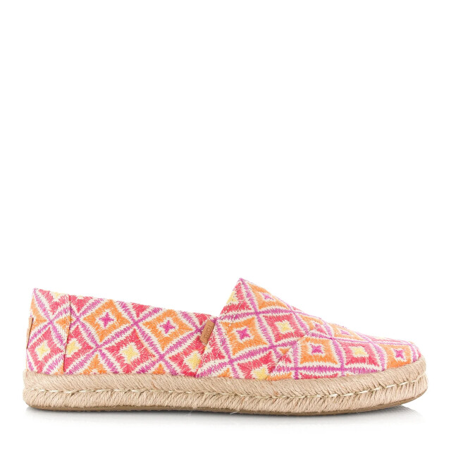 Toms Alpargata rope 2.0 | geo pink espadrilles dames 10020707 large