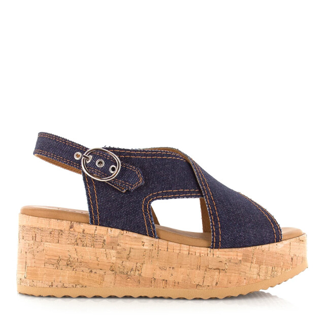 VIA VAI Sissel capri | denim sandalen sleehak sandalen met hak dames 62080-01-603 large