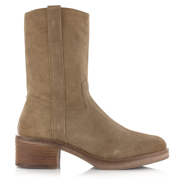 Poelman suède enkellaarsjes cappuccino enkellaars met hak dames LPBRA VE-02POE1 large