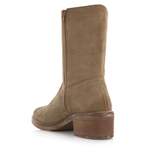 Poelman suède enkellaarsjes cappuccino enkellaars met hak dames LPBRA VE-02POE1 large