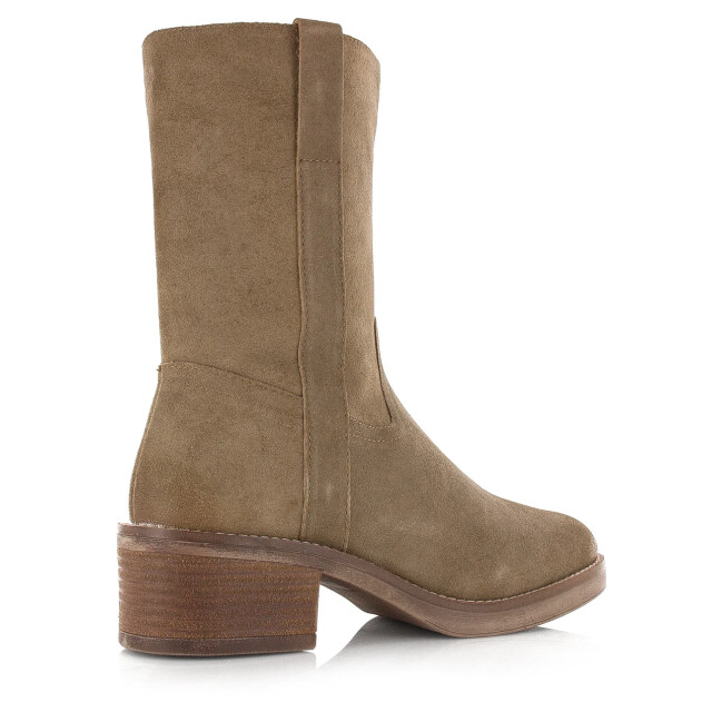 Poelman suède enkellaarsjes cappuccino enkellaars met hak dames LPBRA VE-02POE1 large