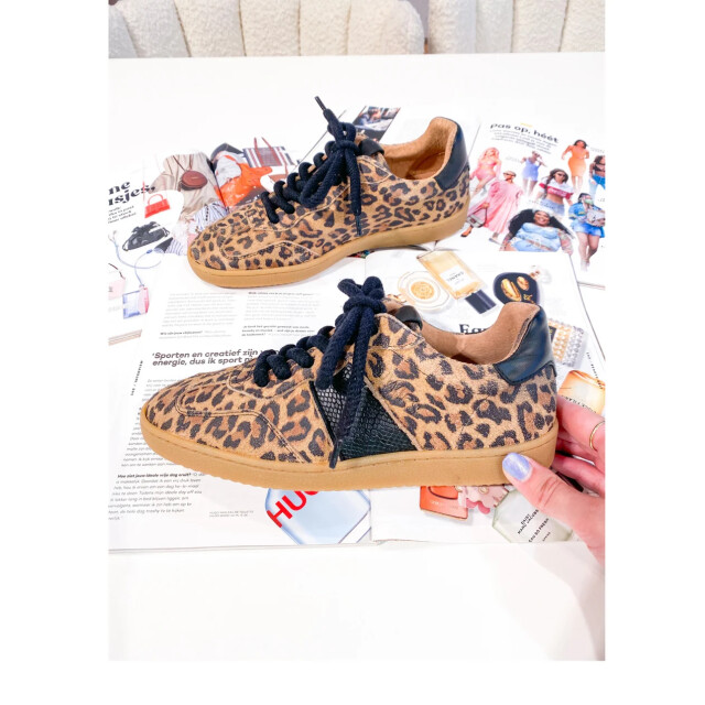 DWRS Label poona sneakers panterprint lage sneakers dames B11456-09 8258 large