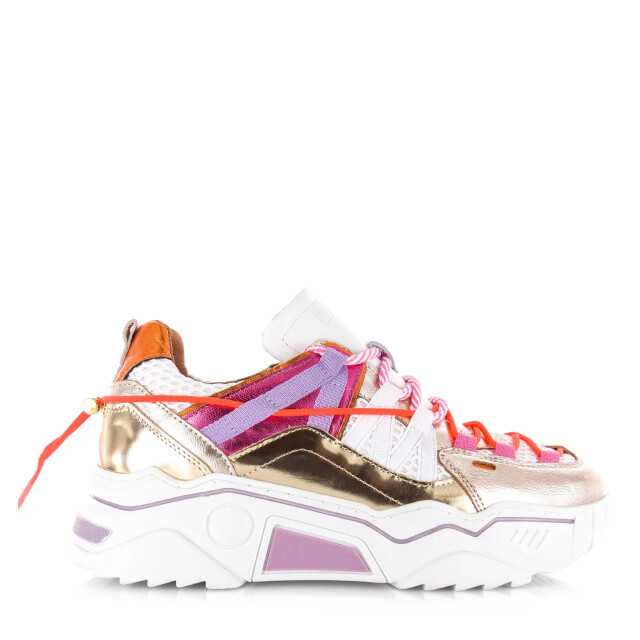 DWRS Label Dwrs orion metallic sneakers /wit lage sneakers dames J6870-03 7151 large