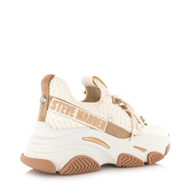 Steve Madden project cream gold lage sneakers dames SM11002975 04005 CG large
