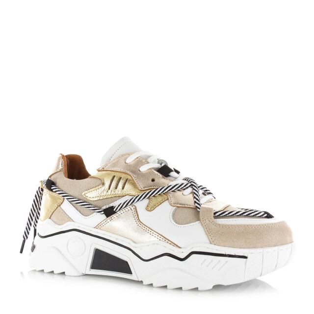 DWRS Label Dwrs jupiter denim sand champagne lage sneakers dames J5554C-73 8612 large