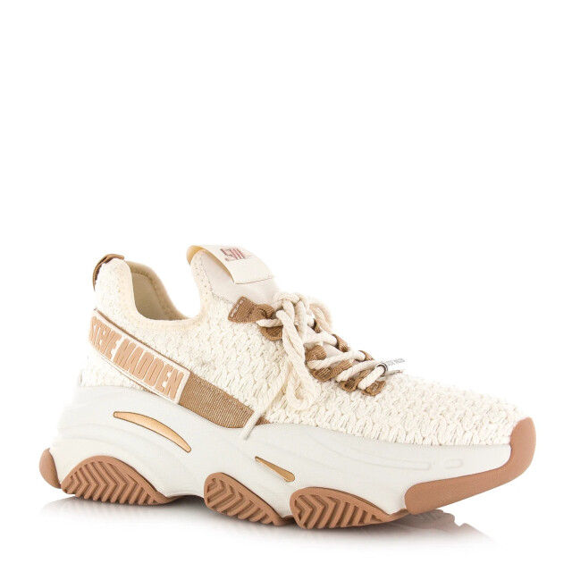 Steve Madden project cream gold lage sneakers dames SM11002975 04005 CG large