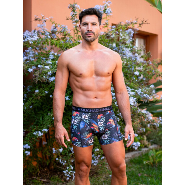 Muchachomalo Print/Black/Men 2-pack Boxer Shorts print/ large