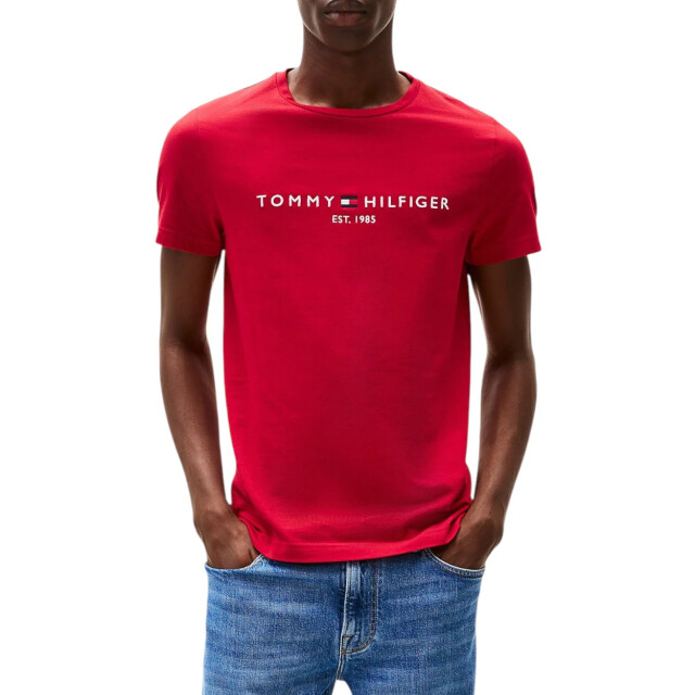Tommy Hilfiger T-shirt heren met print Tommy Hilfiger Rood T-shirt Met Logo large