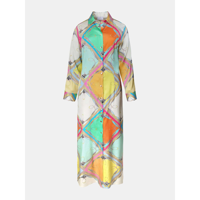 Mucho Gusto ® jurk francis bay kleurrijke ruitprint MUCHO GUSTO® Jurk Francis Bay Kleurrijke Ruitprint large