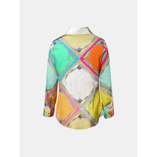 Mucho Gusto ® blouse francis bay kleurrijke ruitprint MUCHO GUSTO® Blouse Francis Bay Kleurrijke Ruitprint large