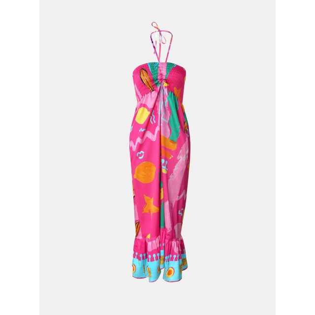 Mucho Gusto ® jurk salve kleurrijk beschilderd print MUCHO GUSTO® Jurk Salve Kleurrijk Beschilderd Print large