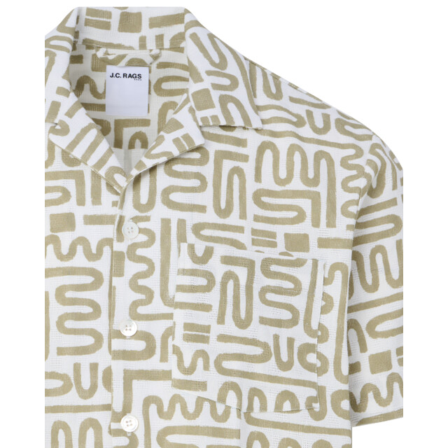 J.C. Rags casual overhemd met korte mouwen alberto 095847-003-M large