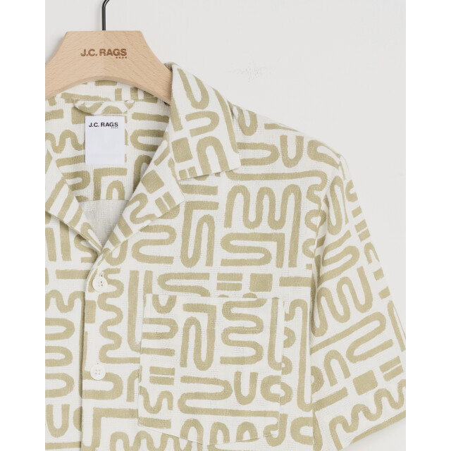 J.C. Rags casual overhemd met korte mouwen alberto 095847-003-M large