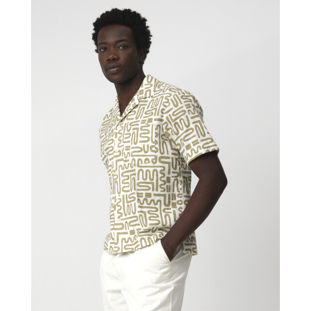 J.C. Rags casual overhemd met korte mouwen alberto 095847-003-M large